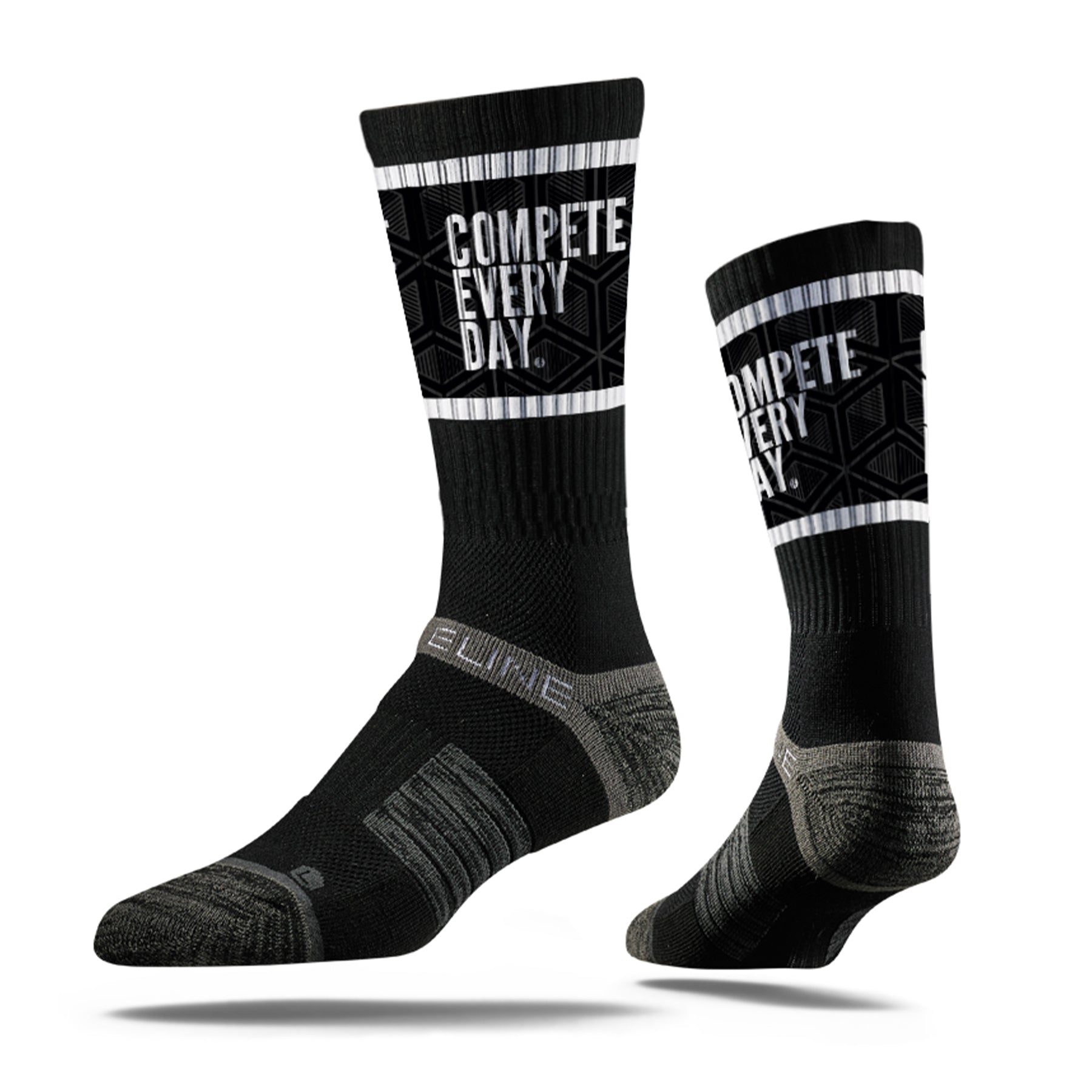 Classic Compete Every Day black socks