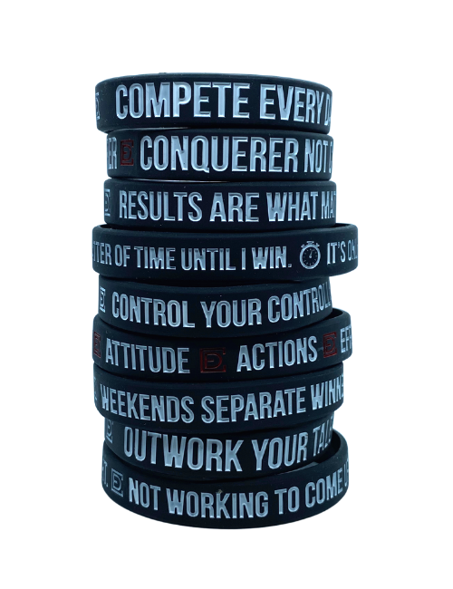 Compete Every Day motivational wristband bundle