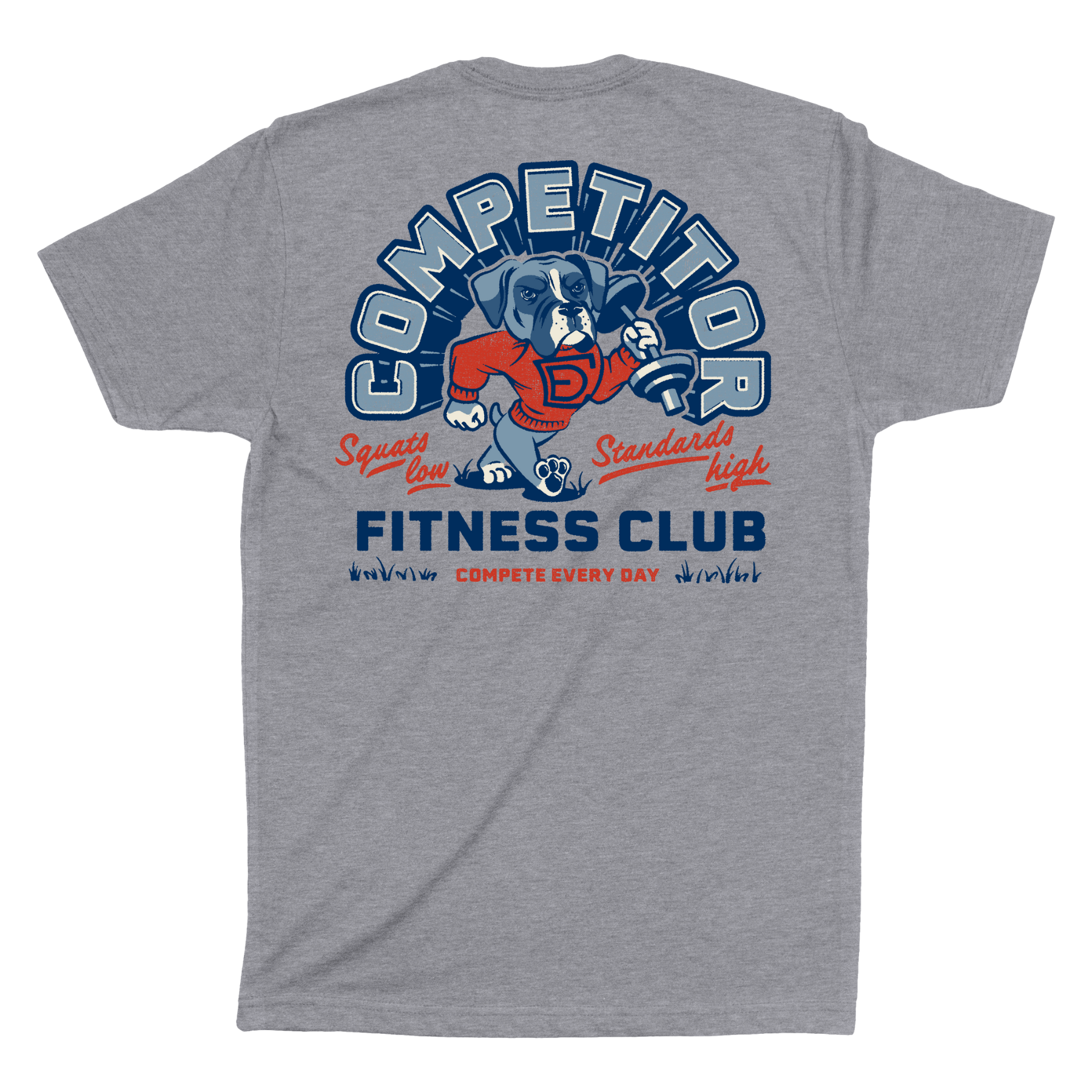 Competitor Fitness Club men's grey shirt