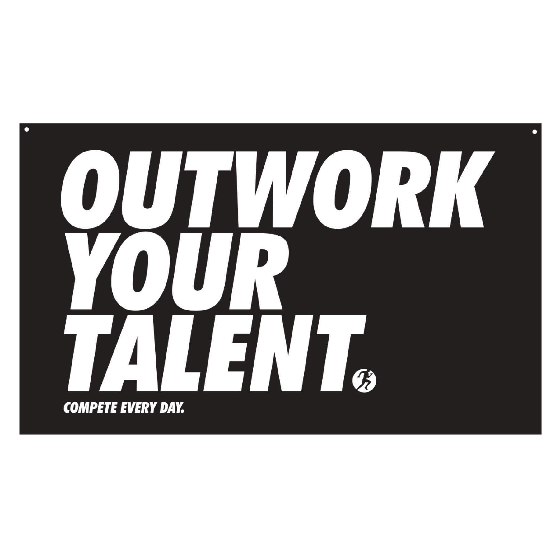 Outwork Your Talent Black Flag