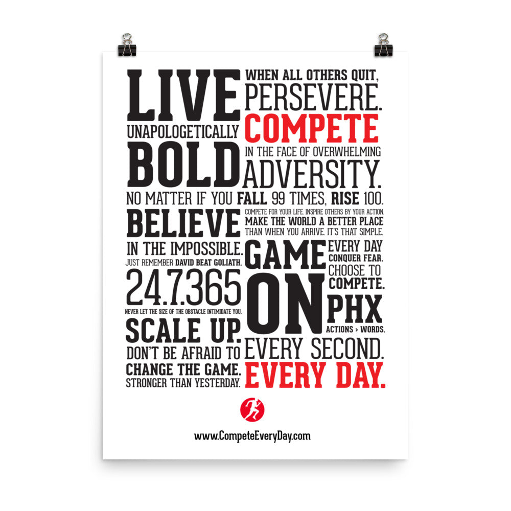 Manifesto Poster - White