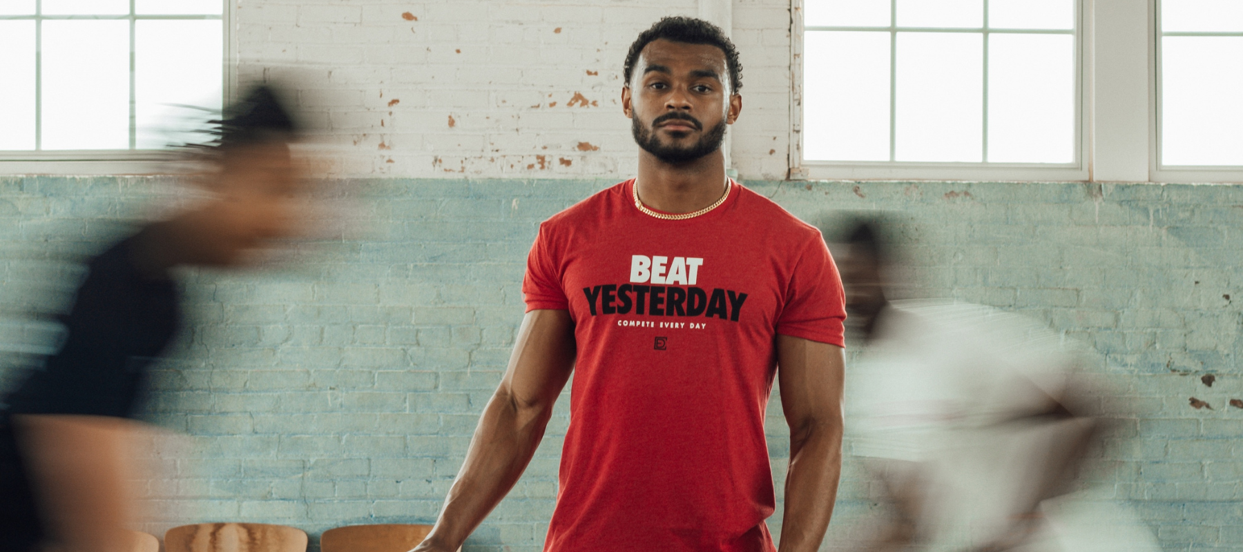 Beat Yesterday mens red shirt