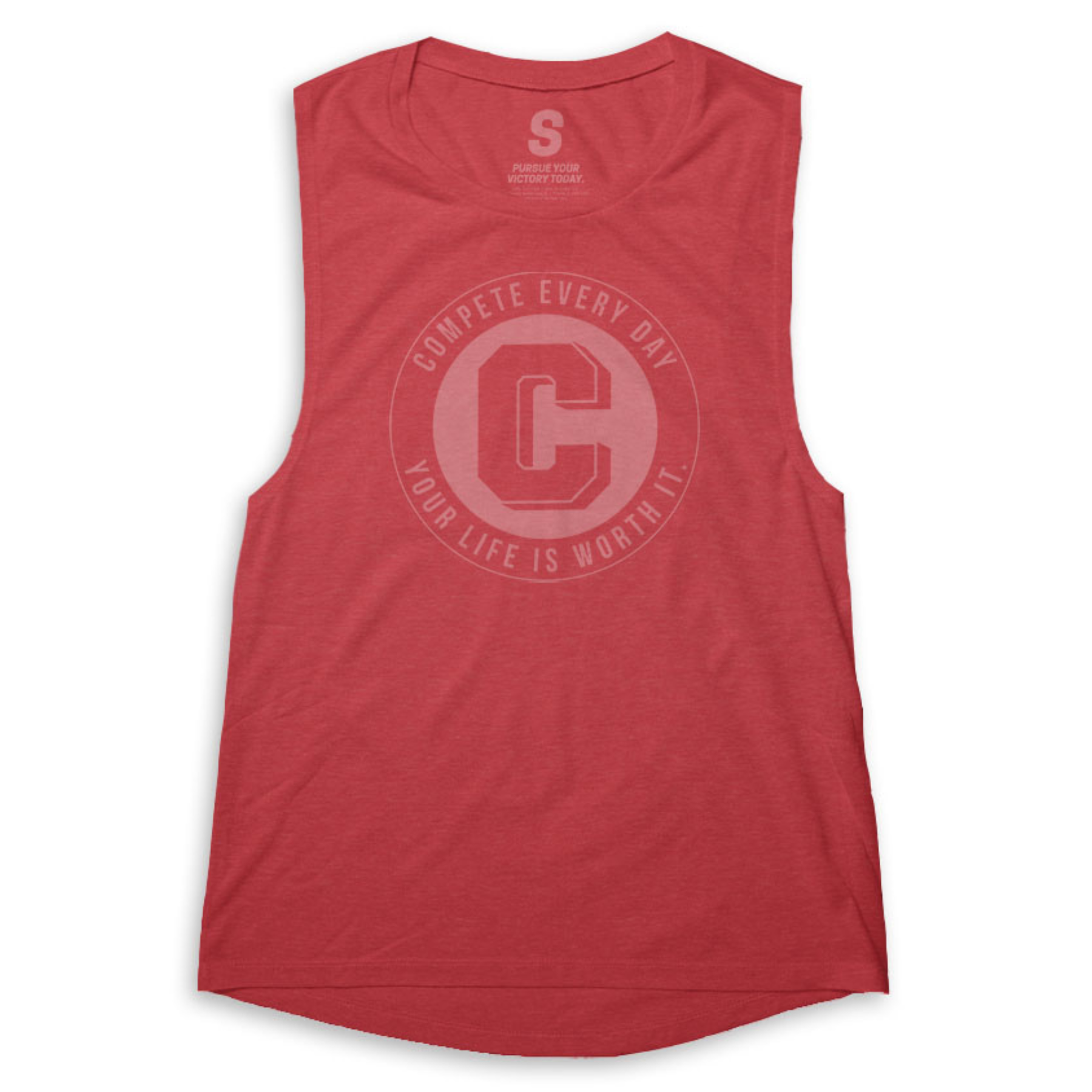 Keys to Life Women's Muscle Tanktop Red