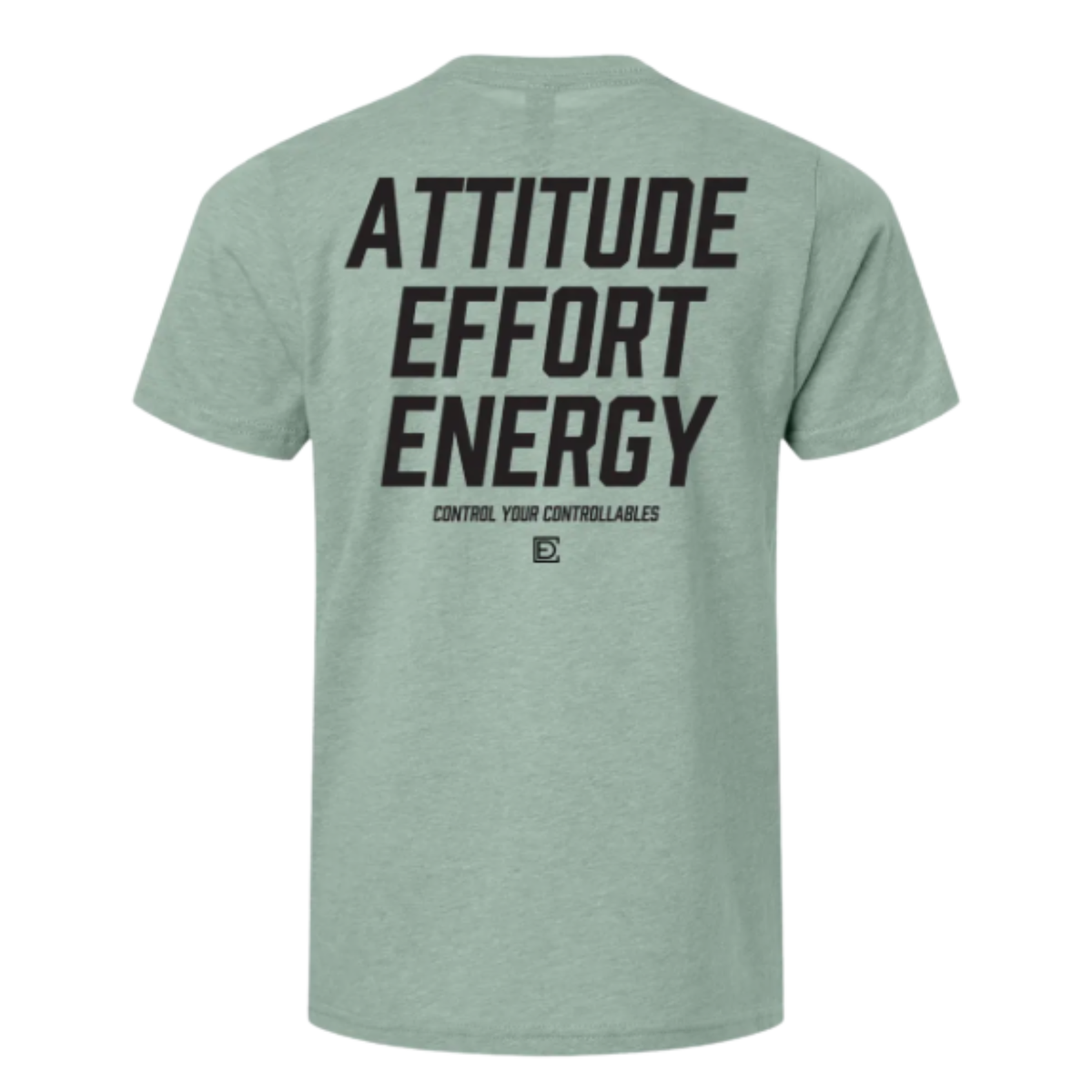 Attitude Effort Energy Kids Seafoam  Green Shirt