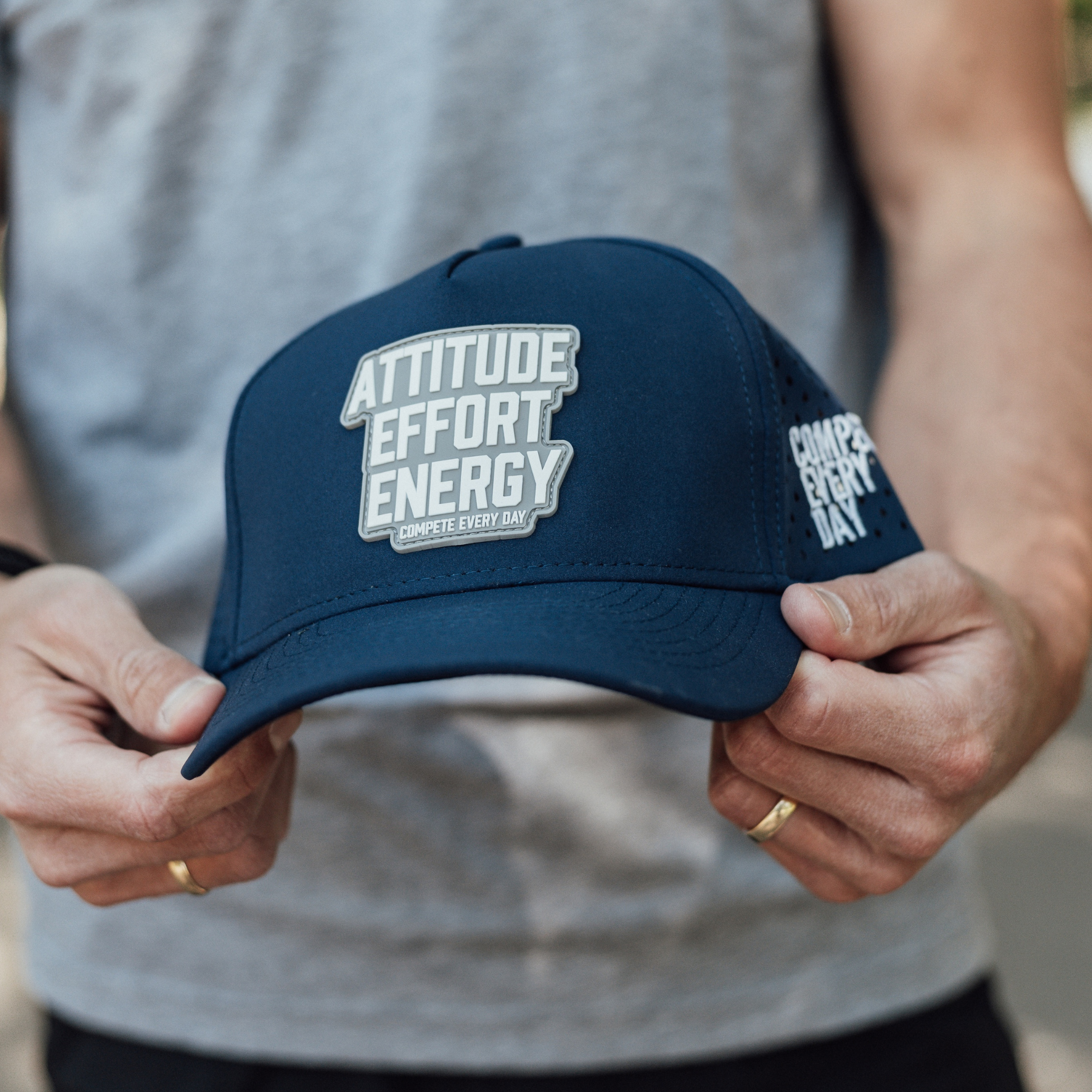 Attitude Effort Energy Navy Hat