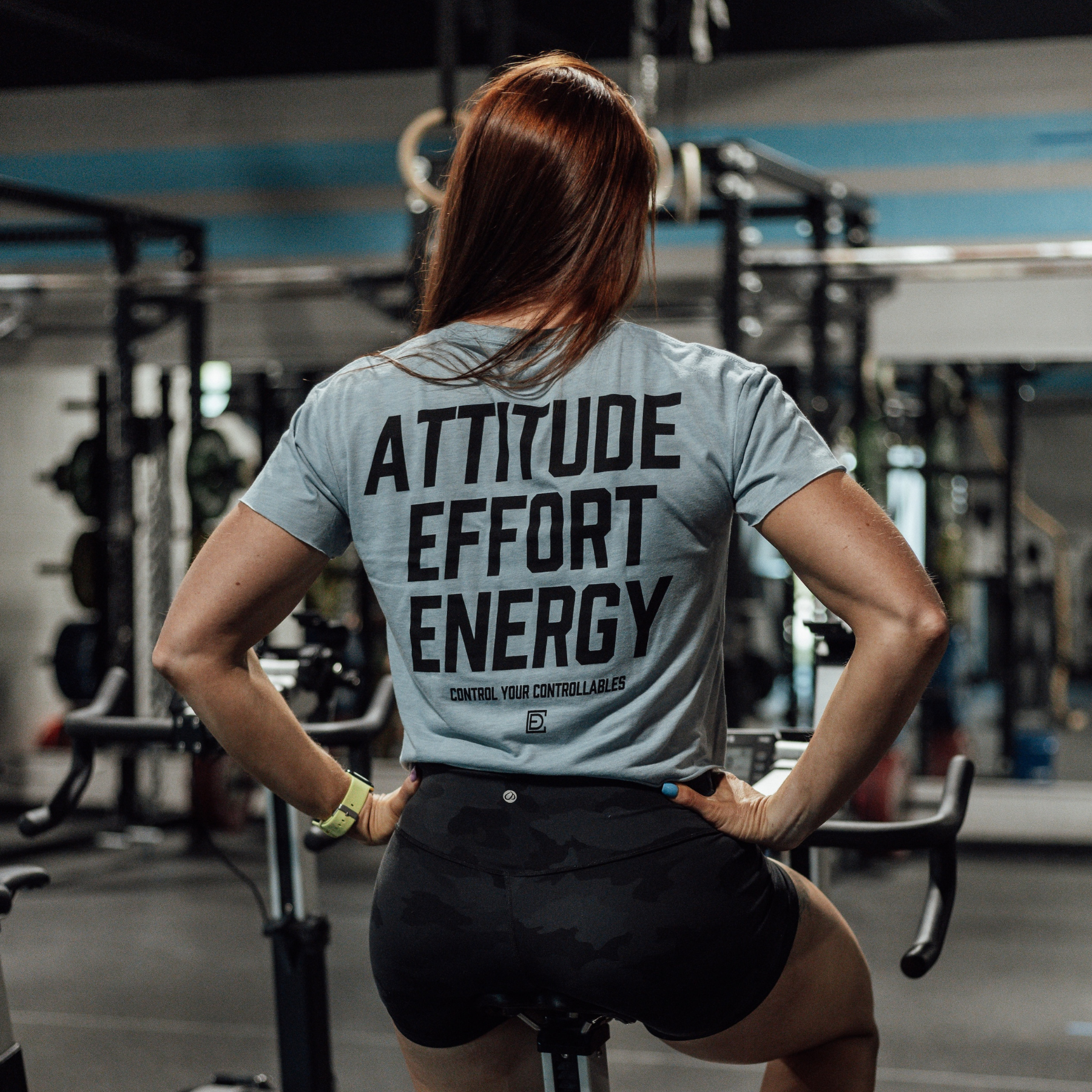 Attitude Energy Effort Womens Blue Crop