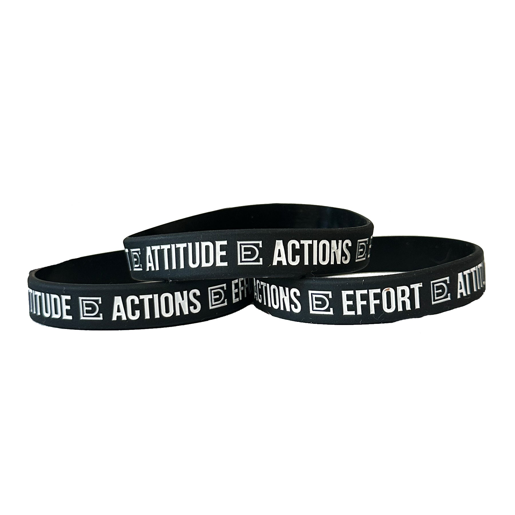 Attitude. Effort. Actions. (Wristband)