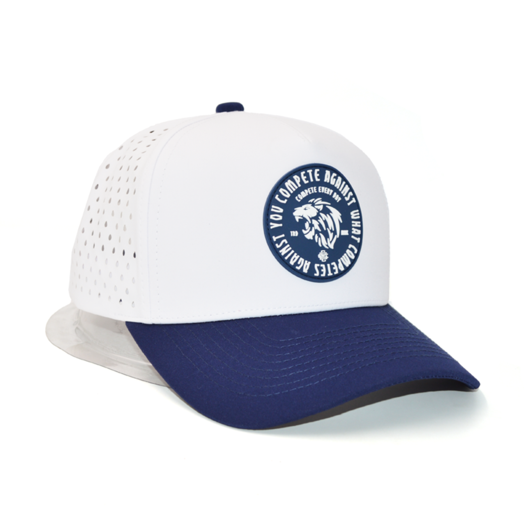Be the Lion White-Navy Compete Every Day Hat