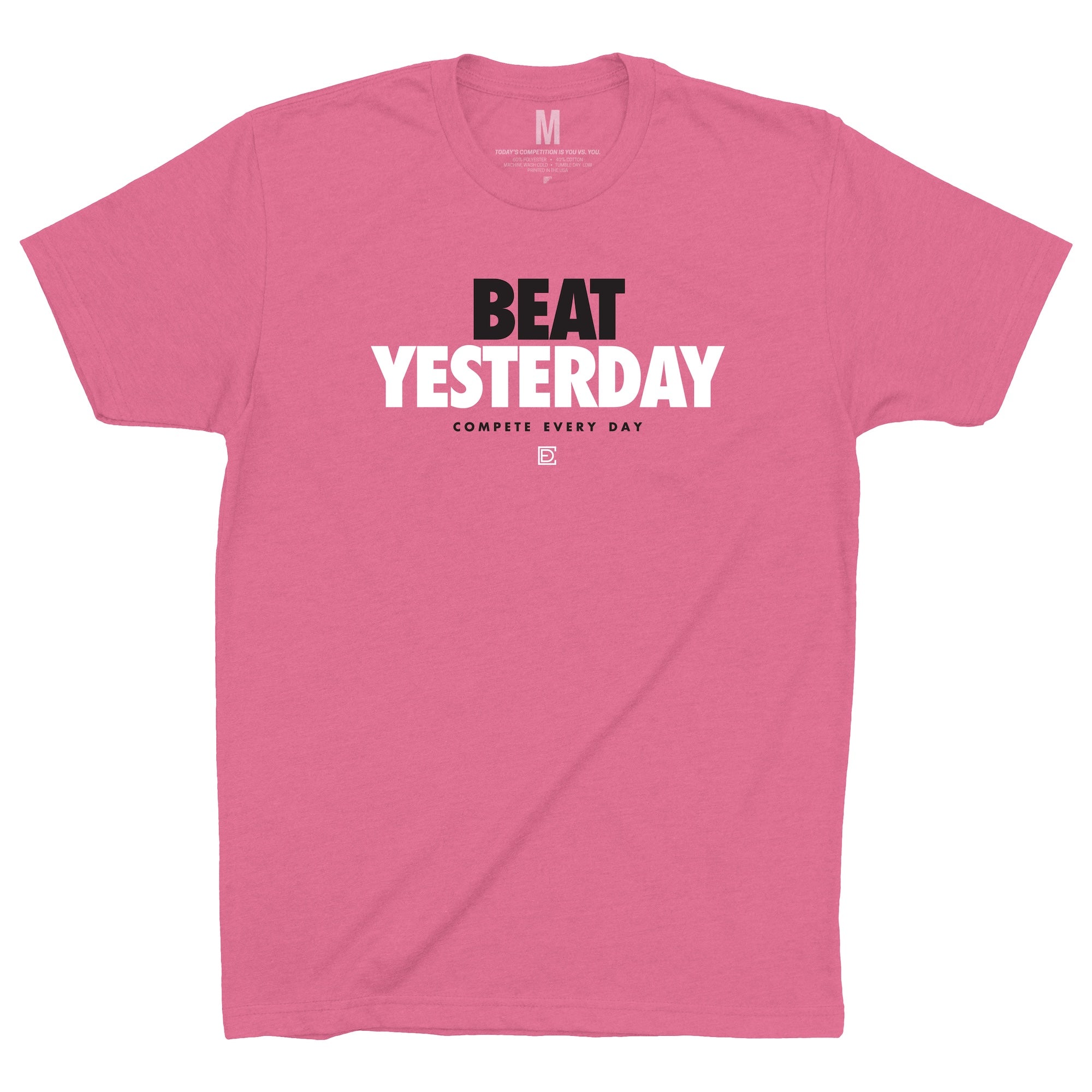 Beat Yesterday charity pink shirt