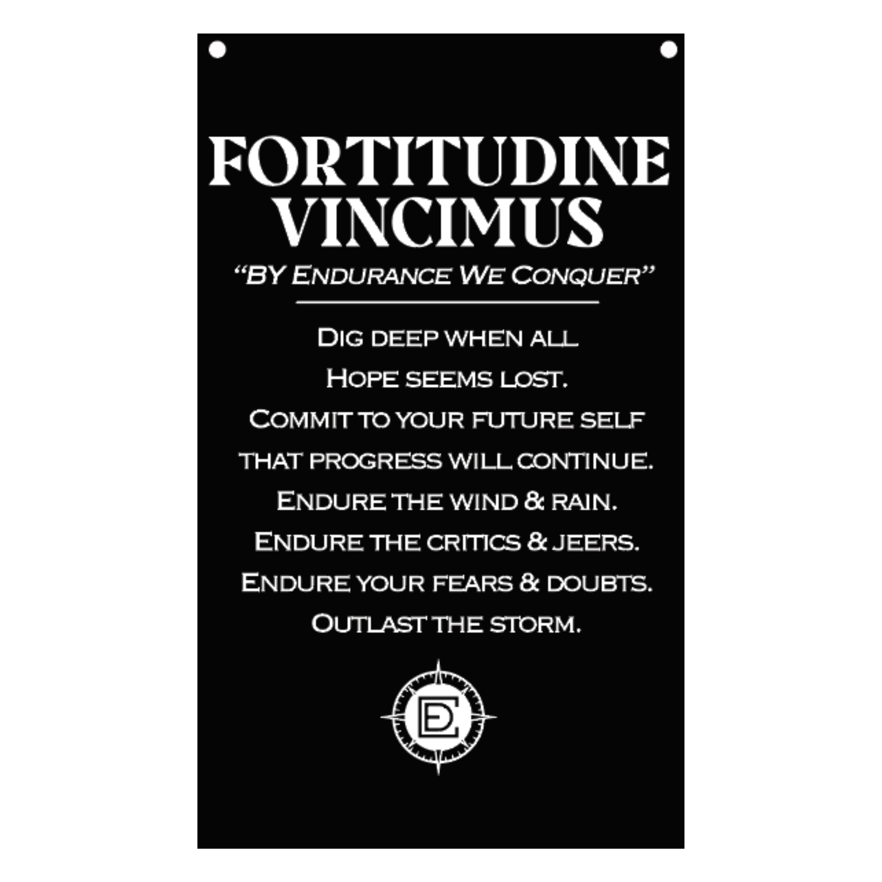 Fortitudine Vincimus Motivational Flag