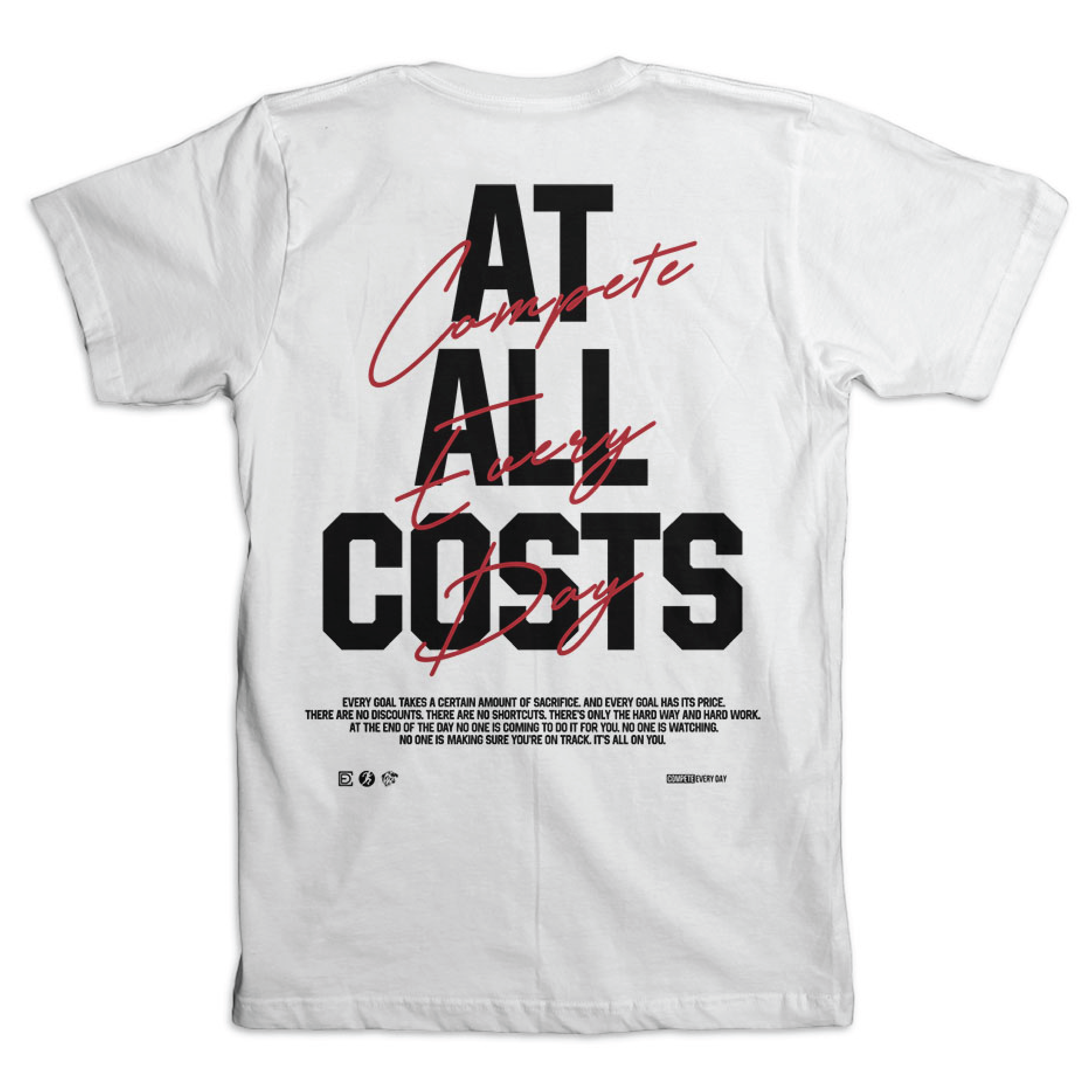 At All Costs Men's white shirt