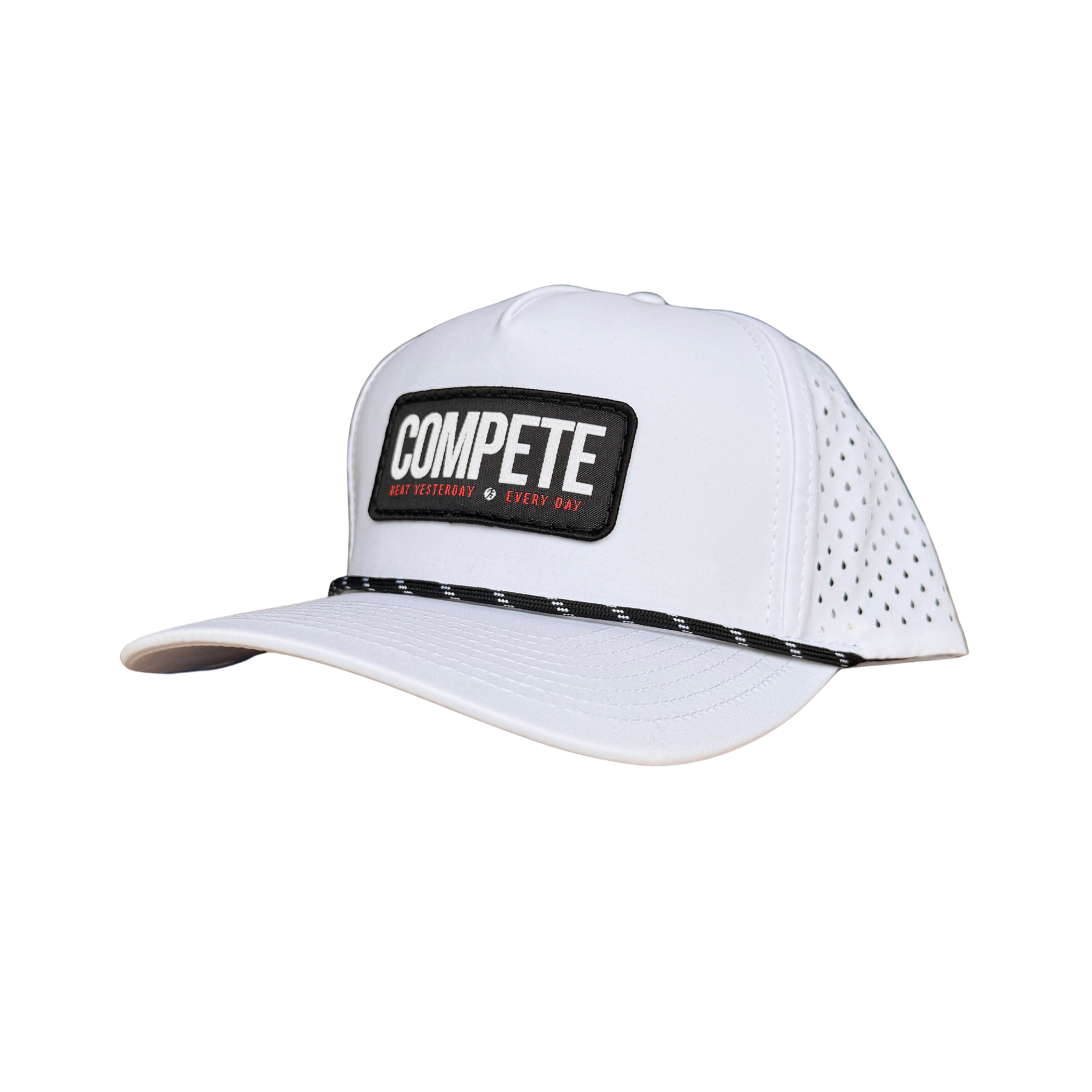 Compete Every Day Beat Yesterday Golf Tee Time Hat