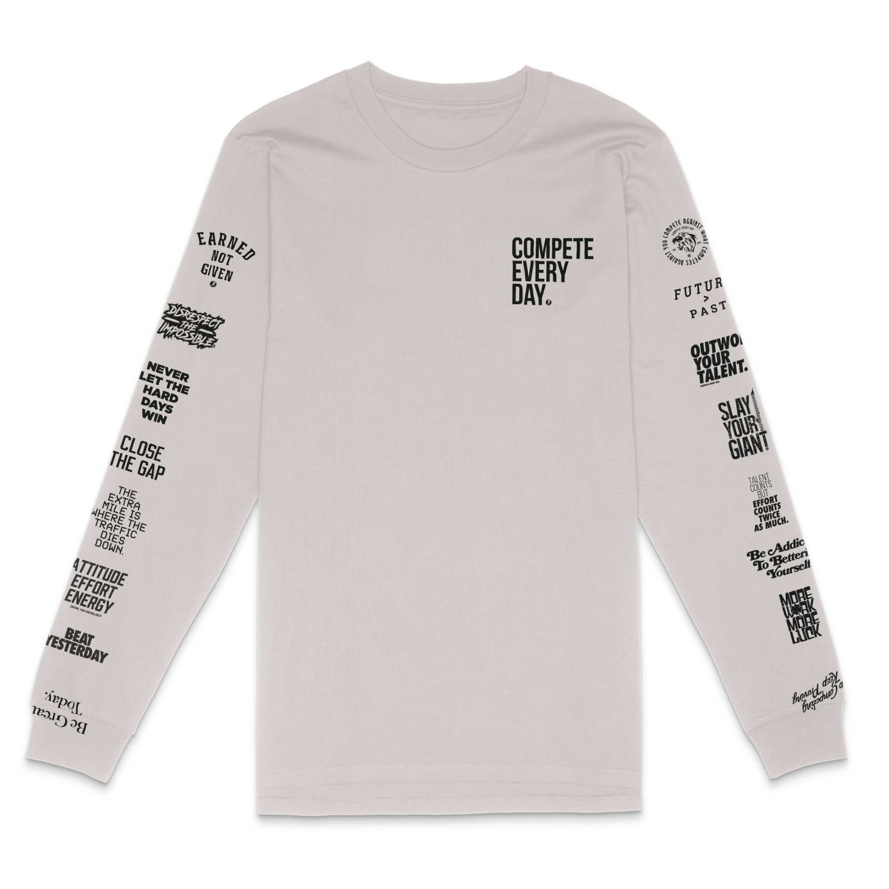 COMPETE EVERY DAY Legacy Longsleeve Grey