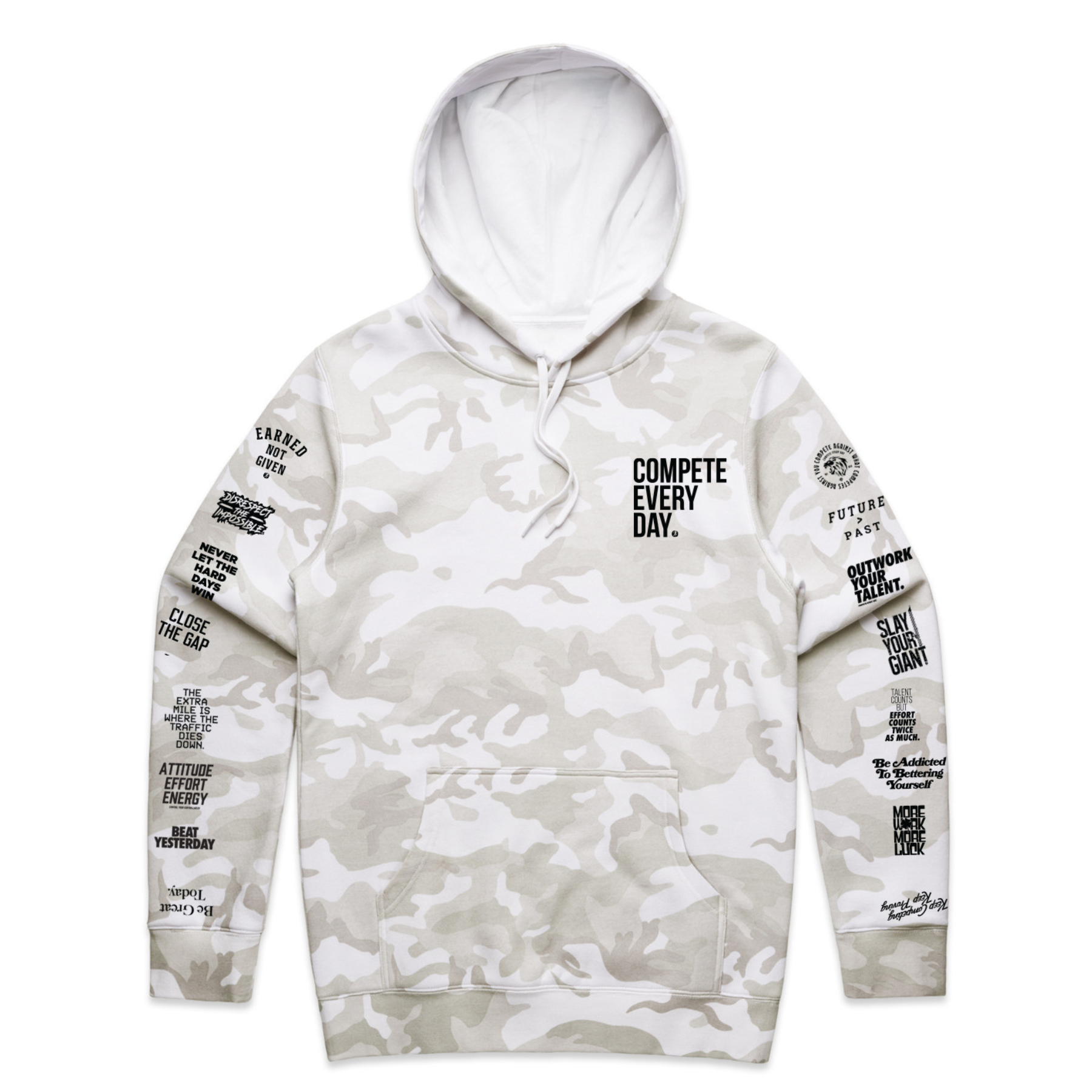 COMPETE EVERY DAY Legacy White Camo Hoody