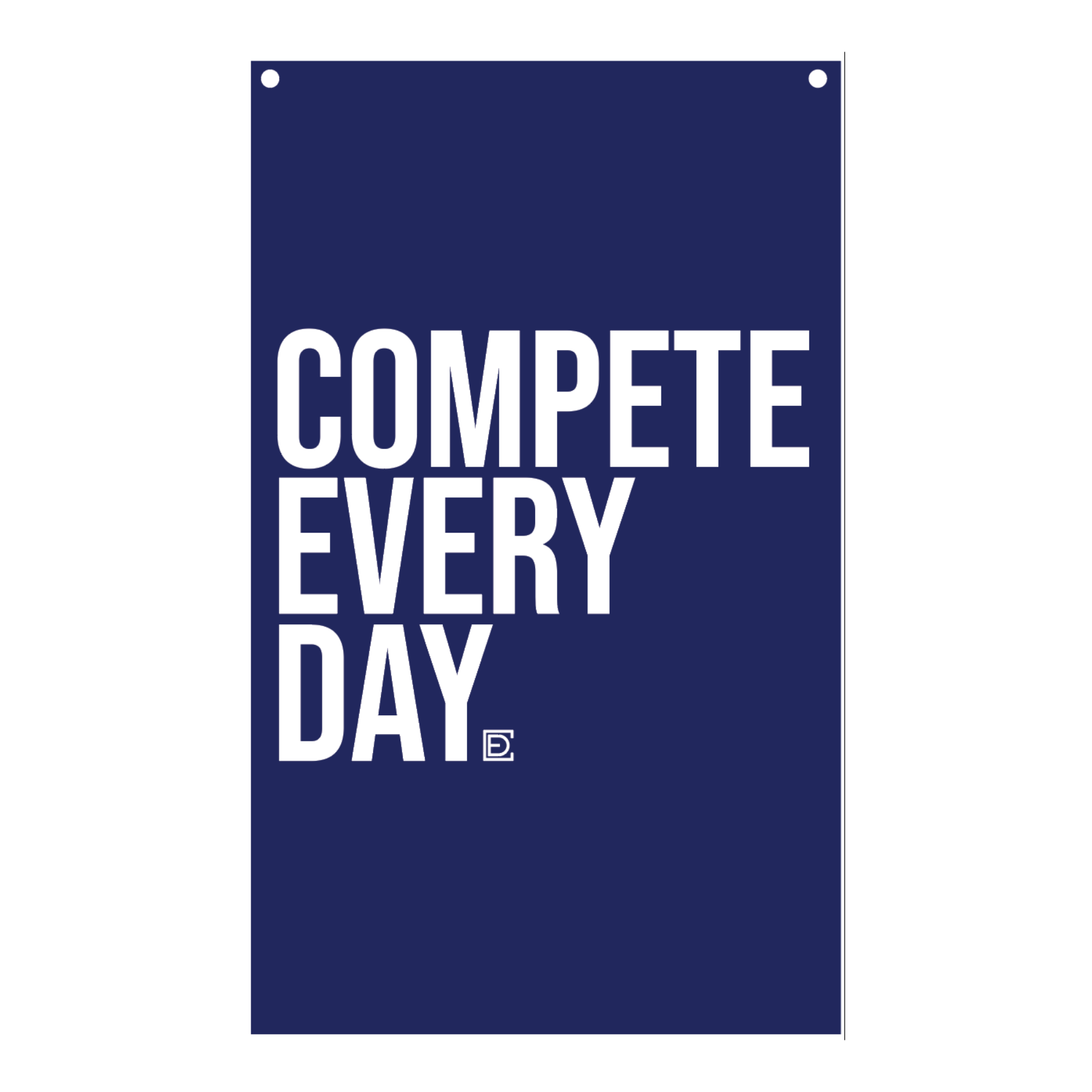 Compete Every Day navy flag
