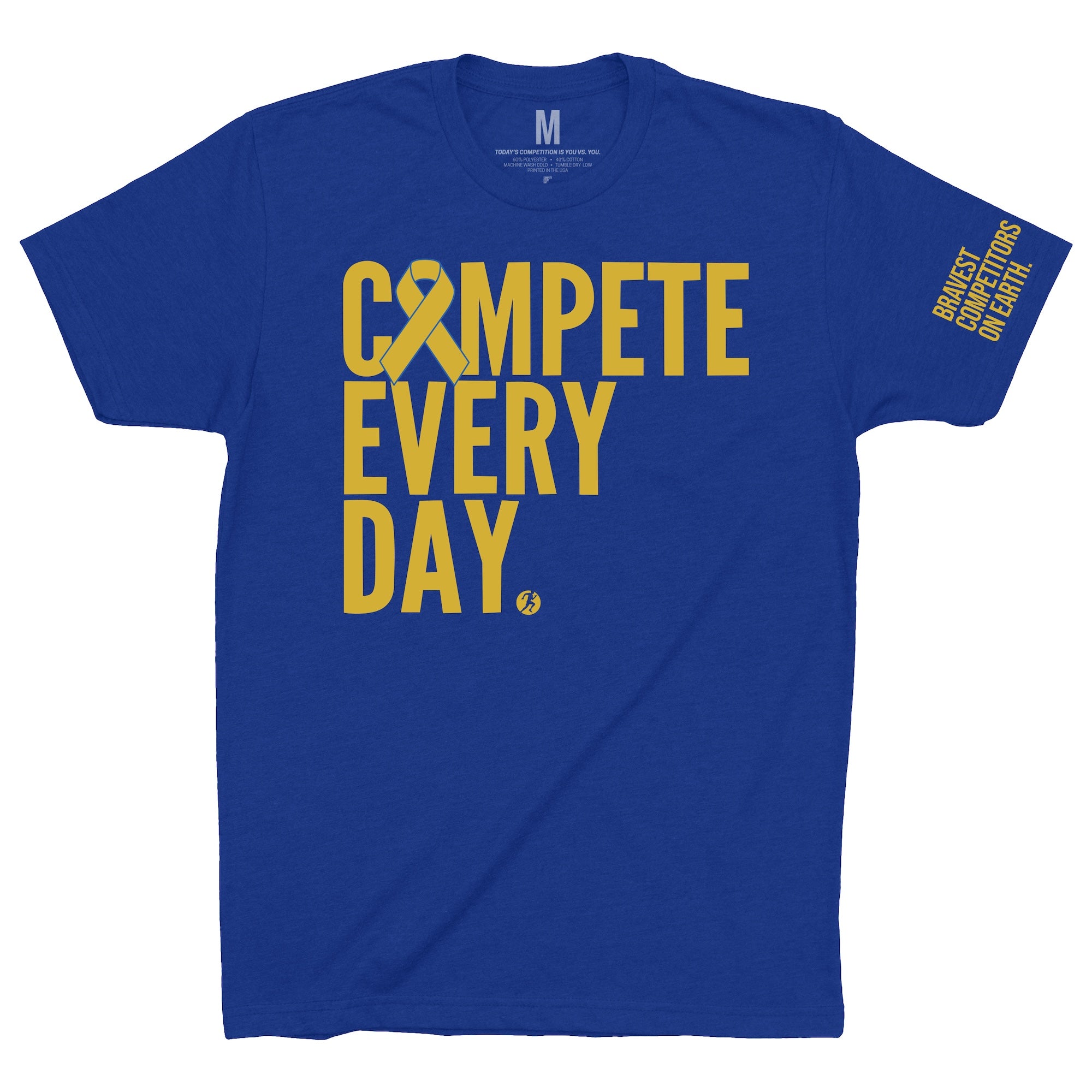 Compete Every Day against Cancer Fundraiser Blue Shirt