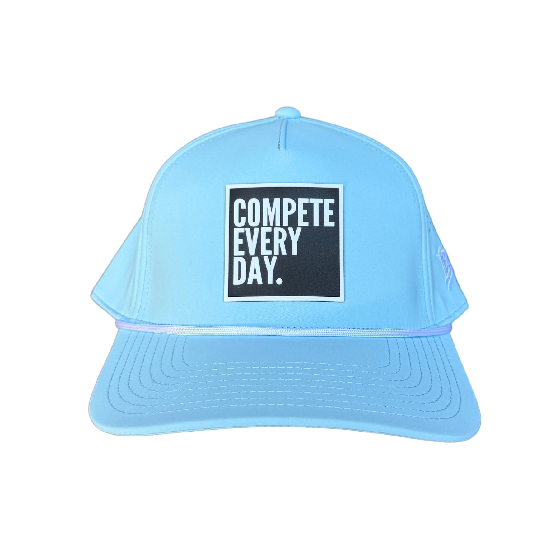 Compete Every Day Rope Hat - Sky Blue
