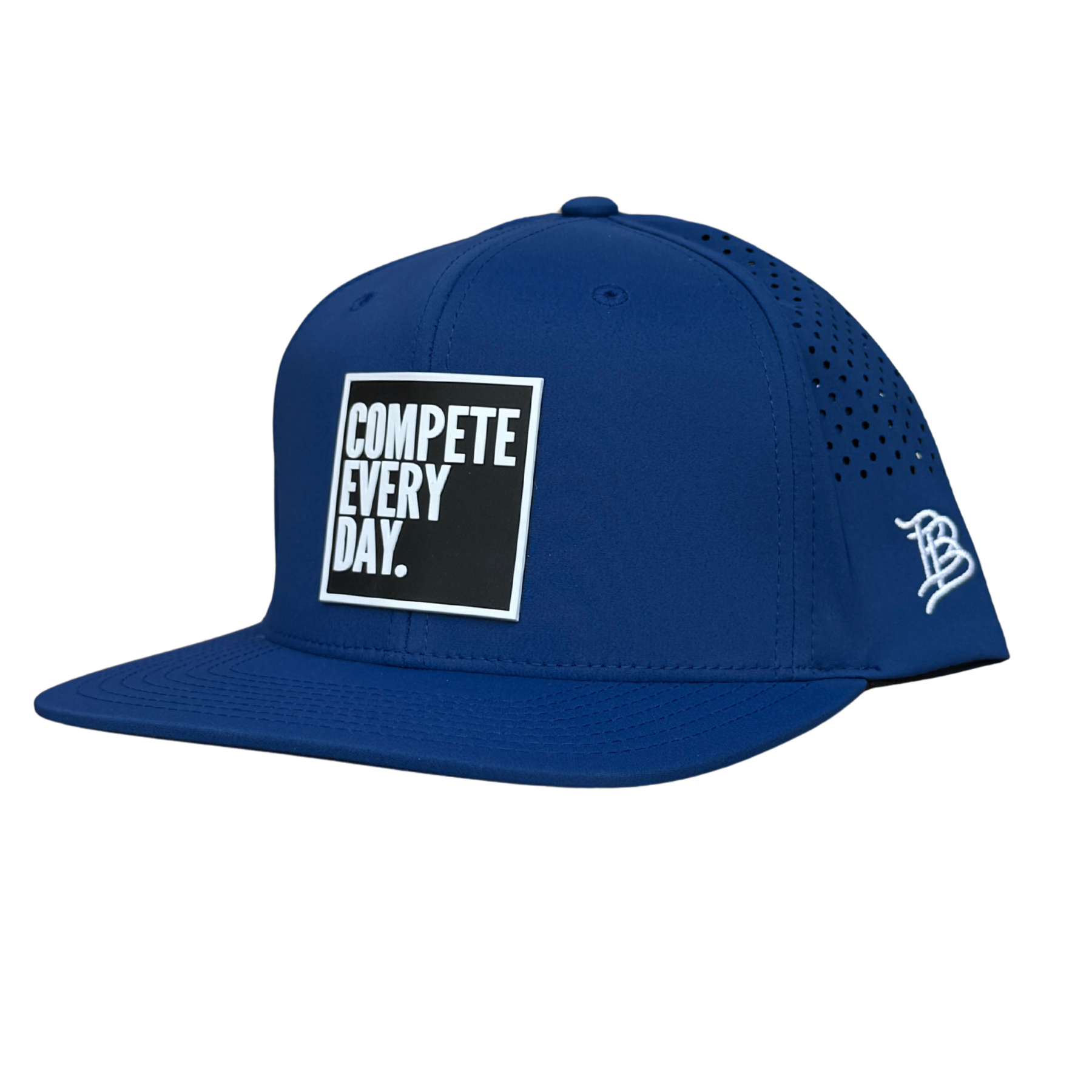 Compete Every Day royal blue snapback hat
