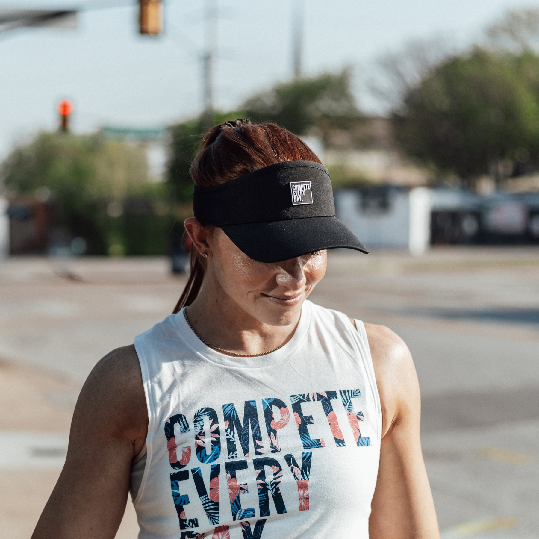 Compete Every Day Black Visor