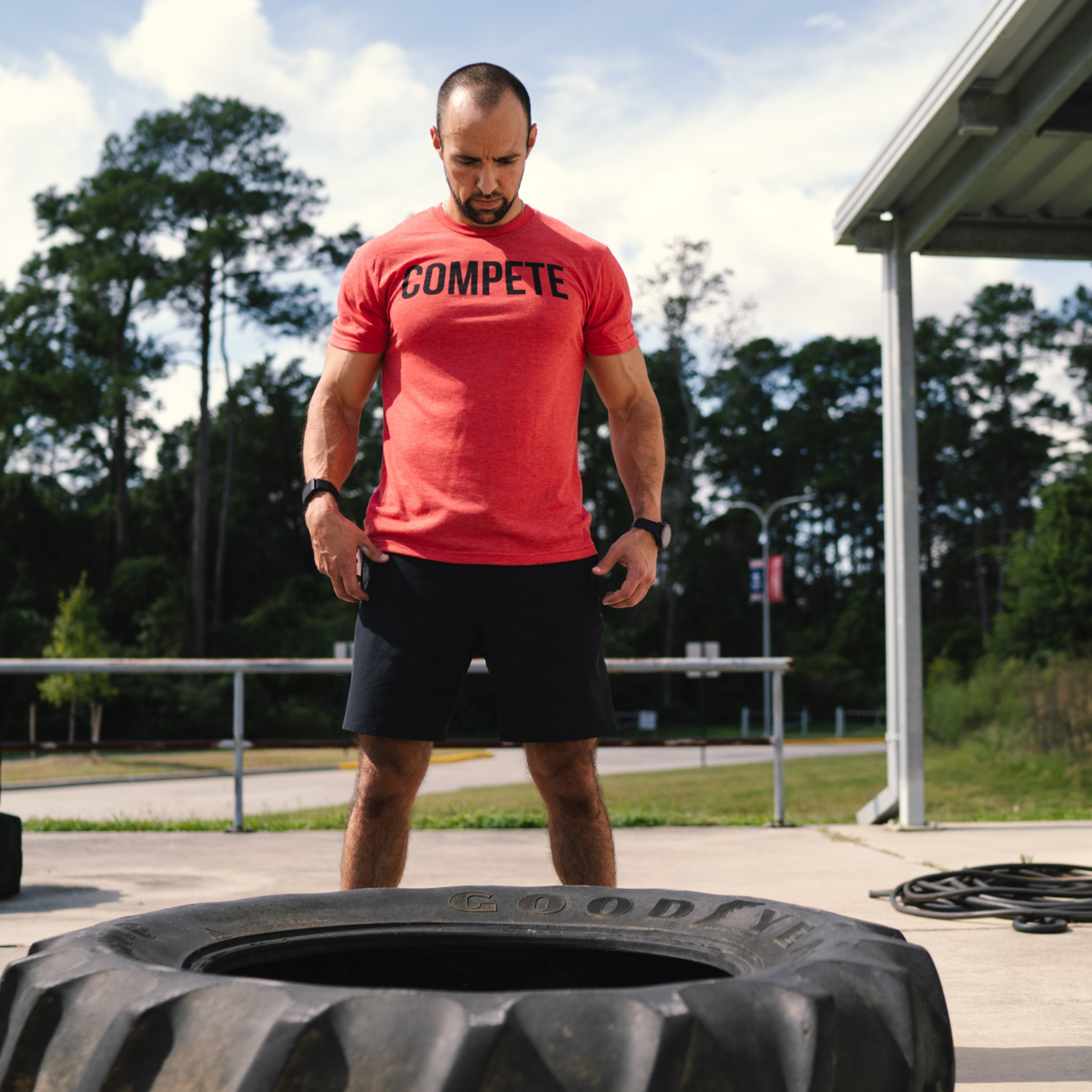 Compete Every Day Competitor Red Shirt