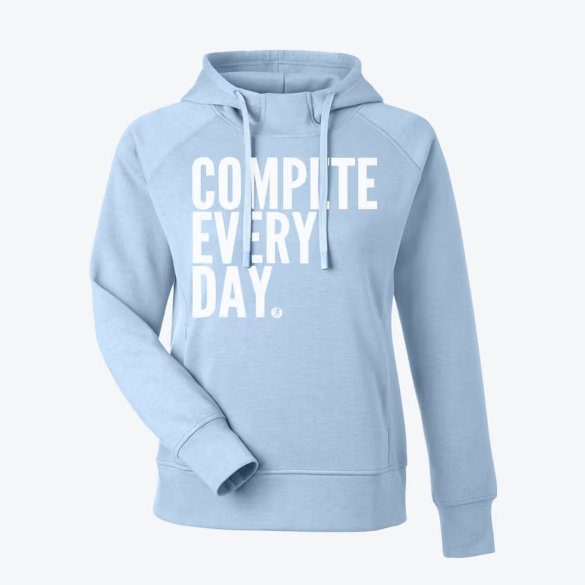 Compete Every Day Pullover Women's Light Blue Performance Hoody