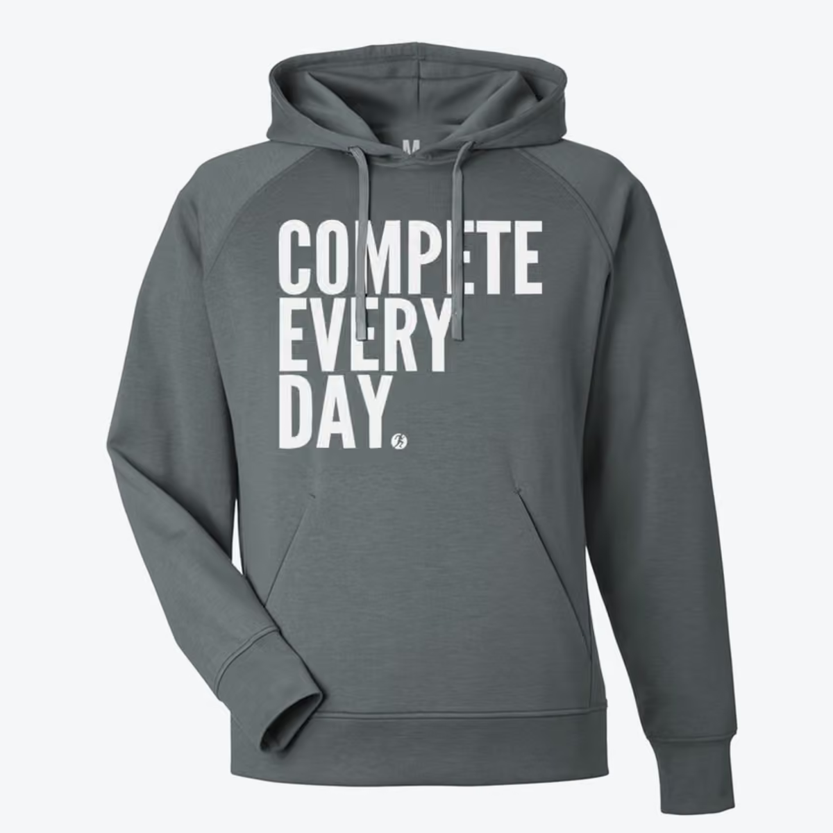 Compete Every Day Pullover Steel Grey Performance Hoody