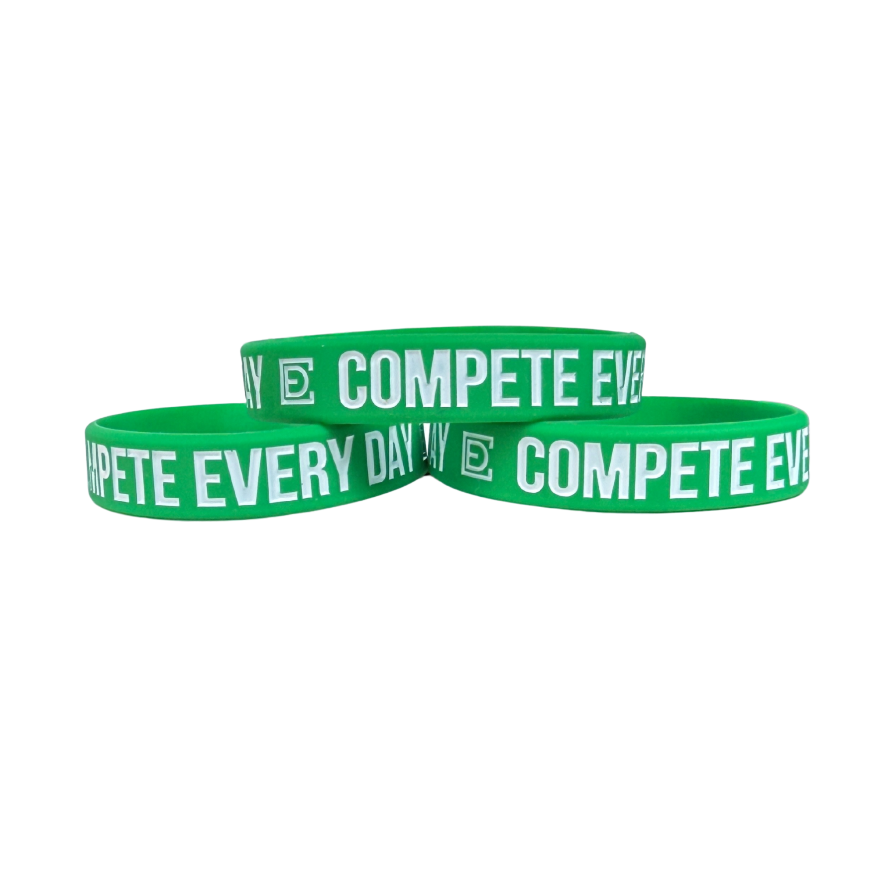 Compete Every Day Light Green Wristband