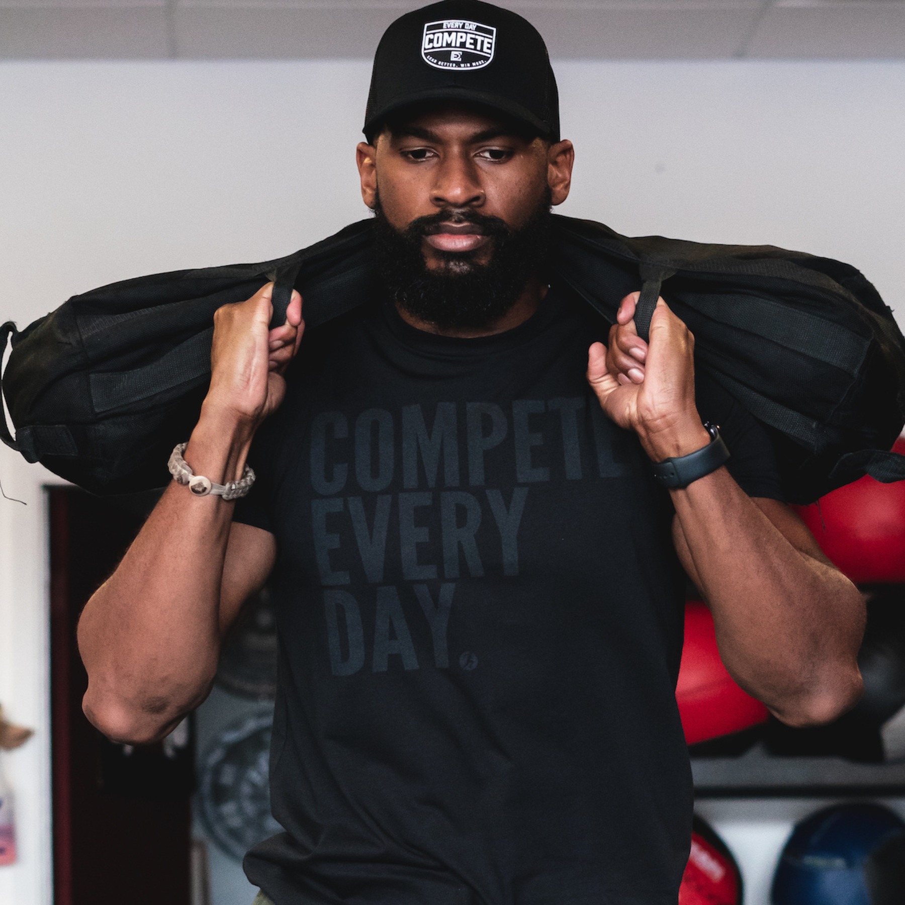 Compete Every Day Black Shirt