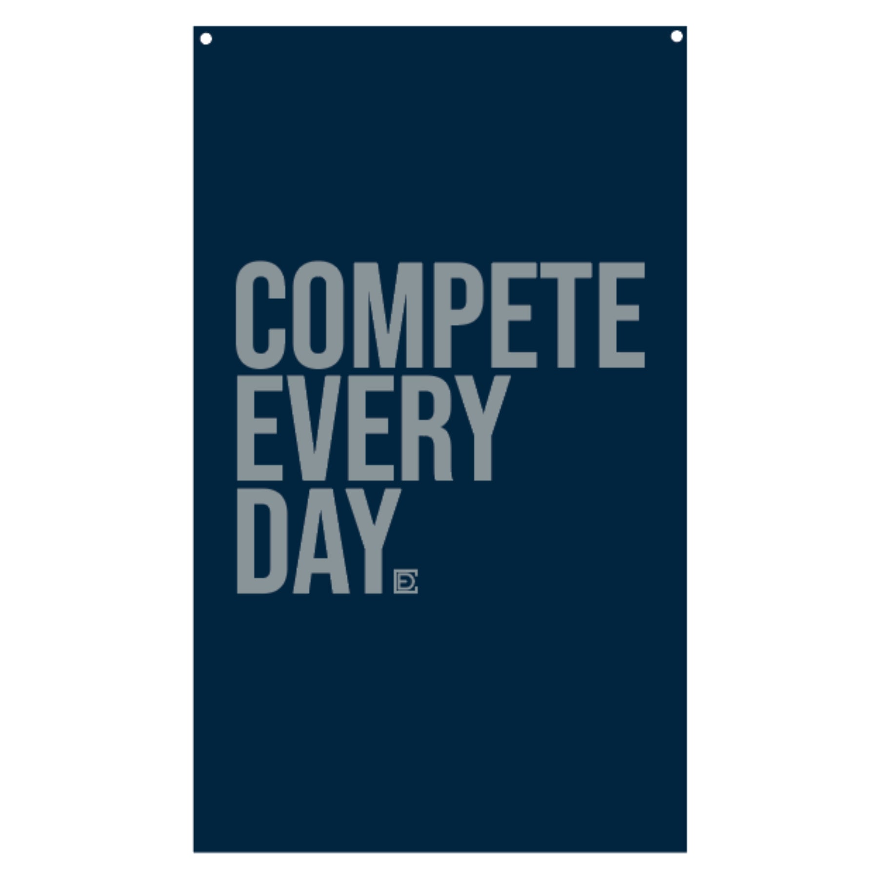 Compete Every Day Navy Flag