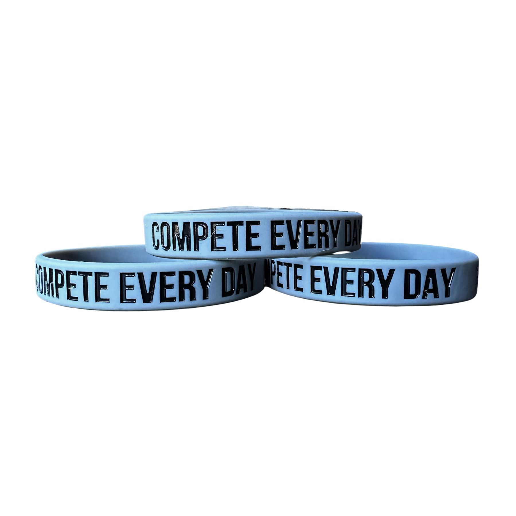 Compete Every Day Wristband - Grey