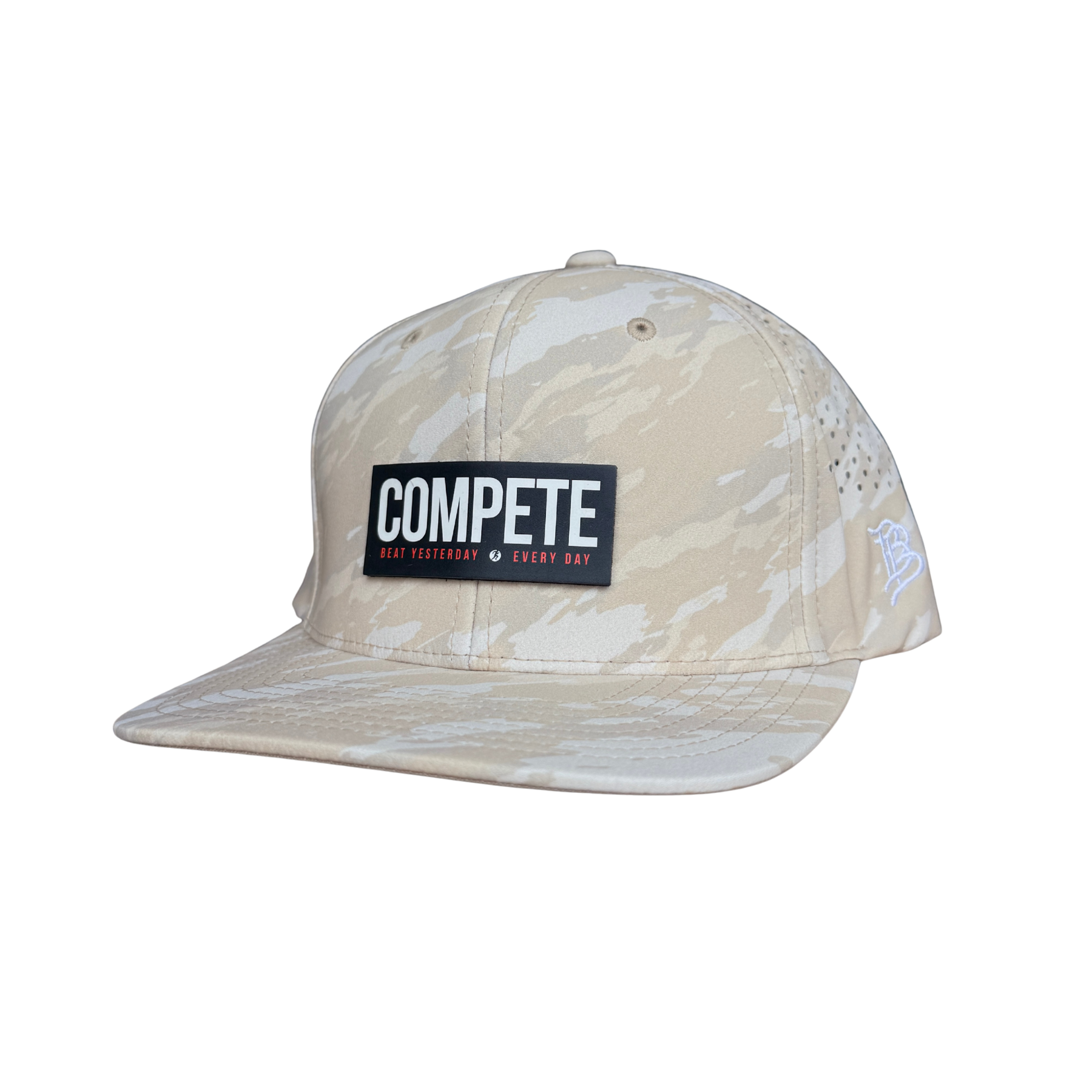 Compete Every Day Beat Yesterday Desert Camo Hat