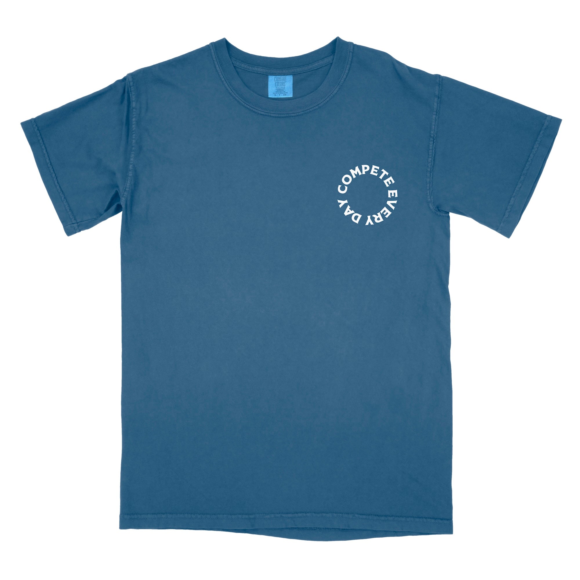 Never Let Hard Days Break You Blue Relaxed Shirt