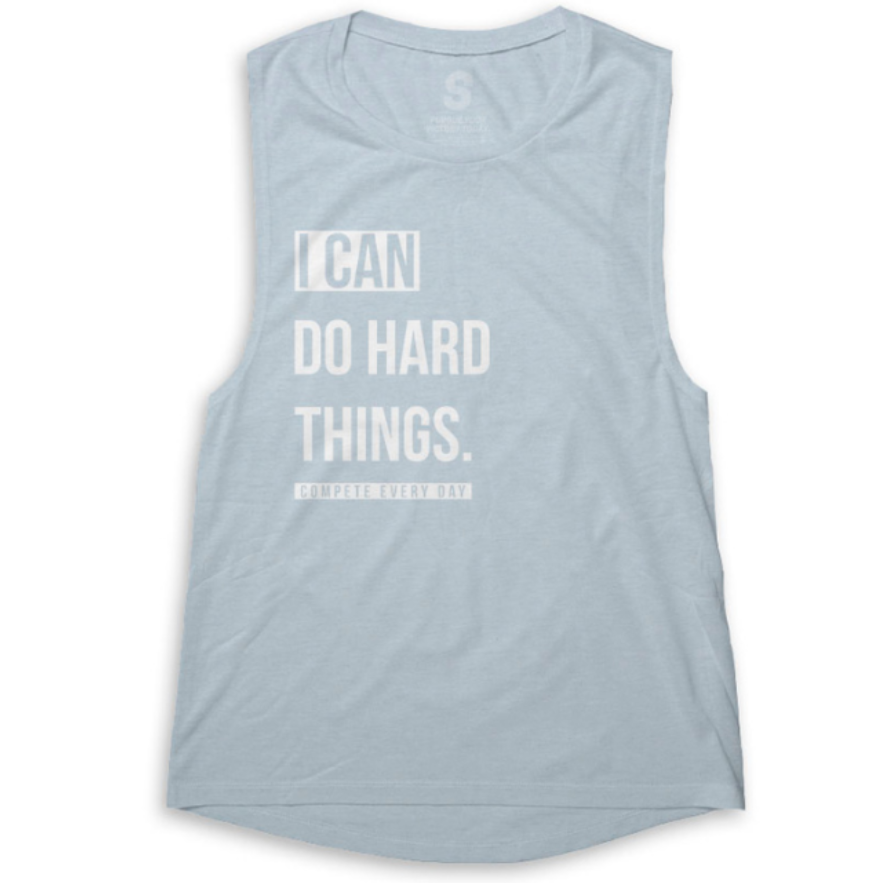 I Can Do Hard Things Women's Stonewash Blue Tanktop