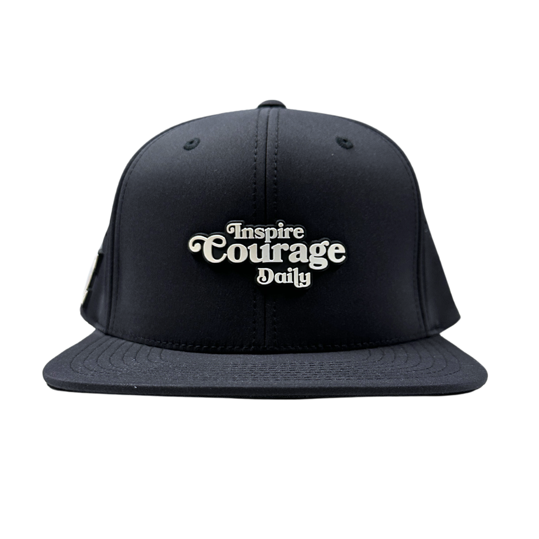 Inspire Courage Daily Black Snapback Hat