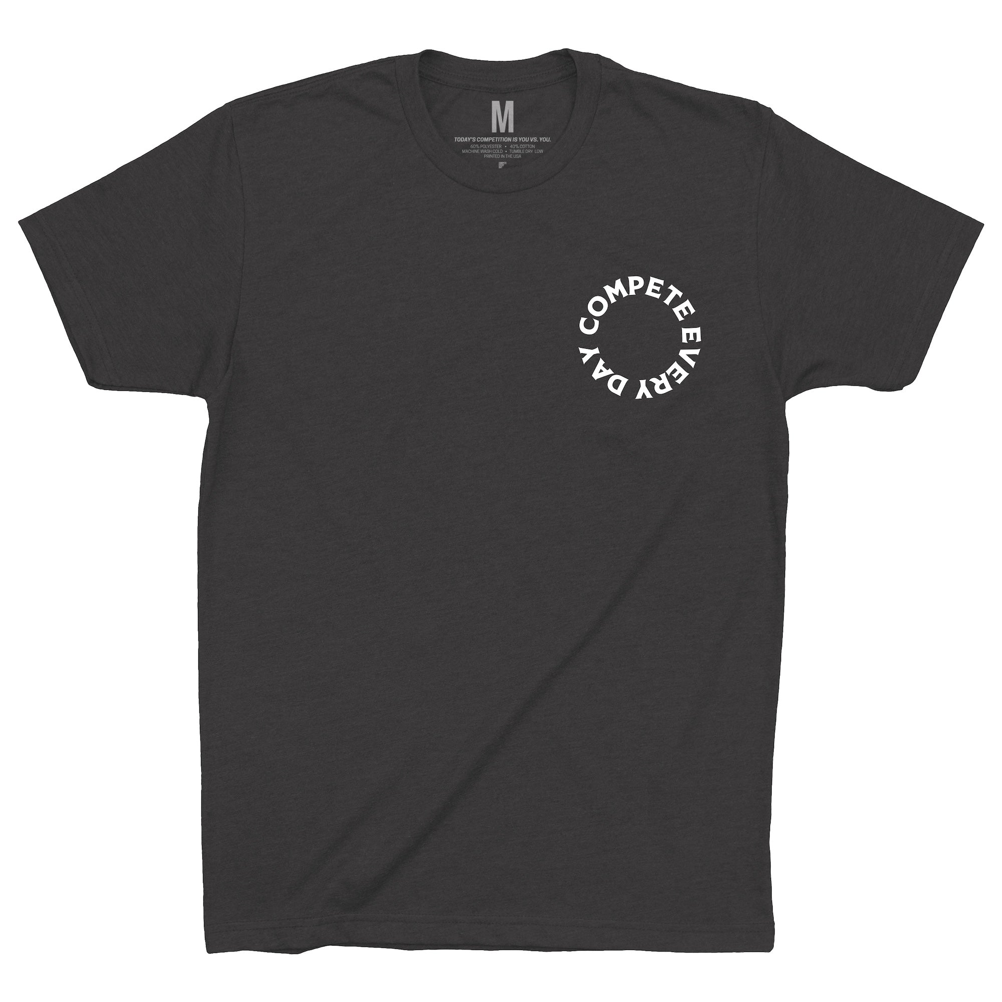 Never Let Hard Days Break You Charcoal Shirt Front