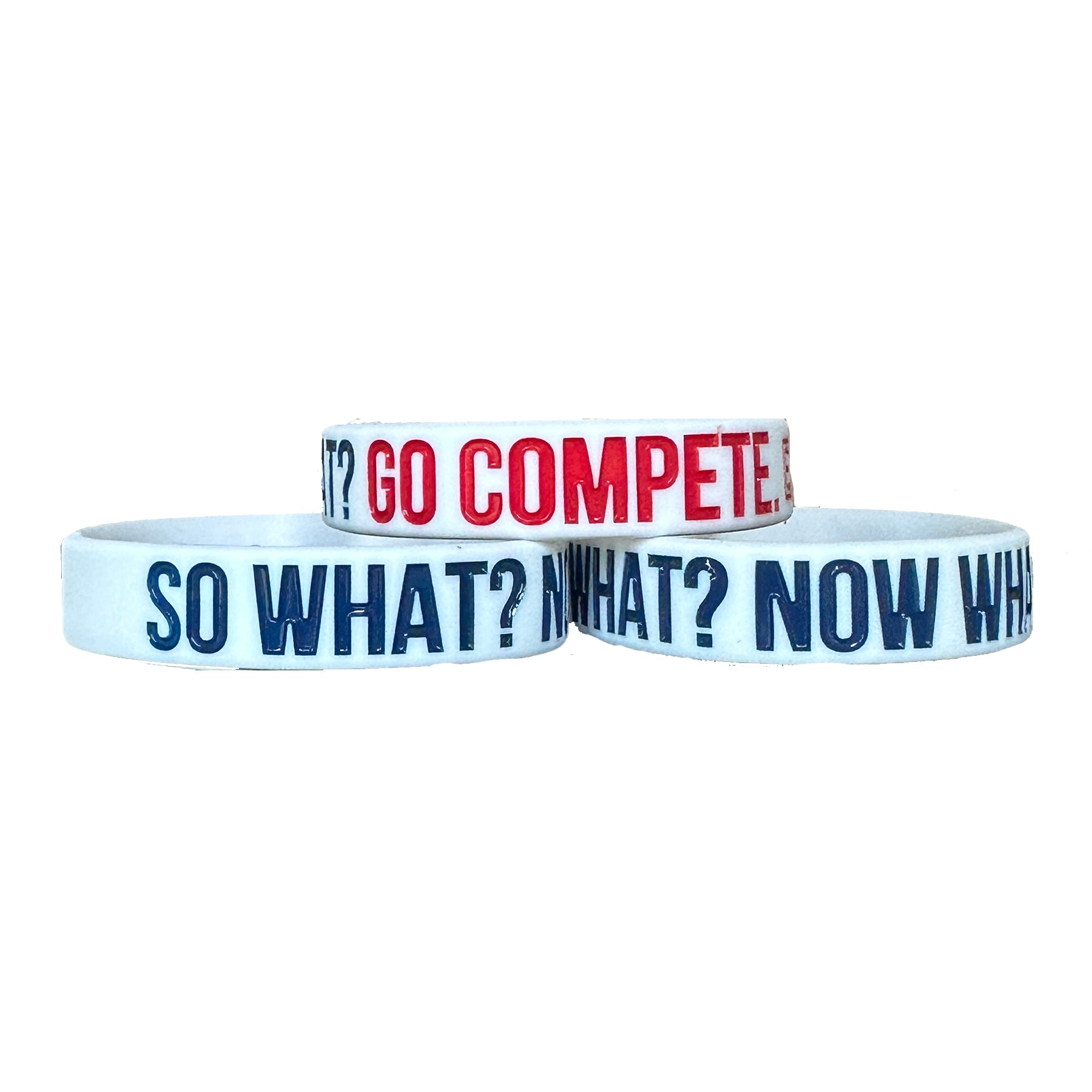 So What? Now What? Youth Wristband - White