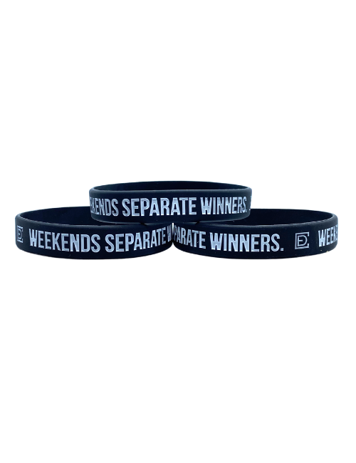 Weekends Separate Winners Youth Wristband