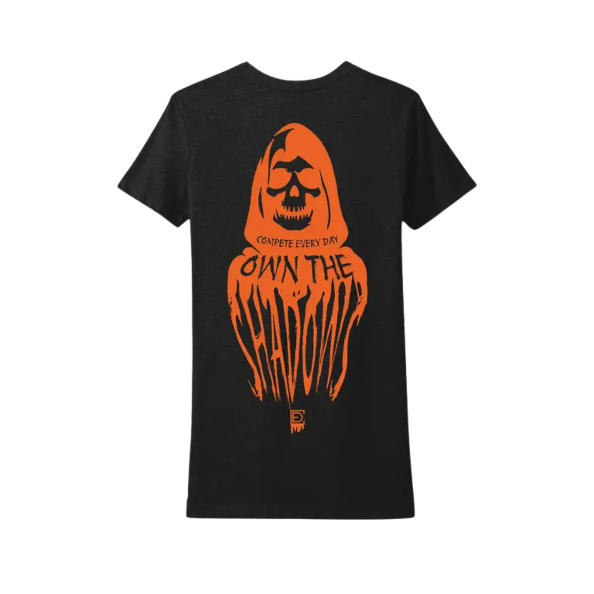Womens Compete Every DAy Halloween Shirt back