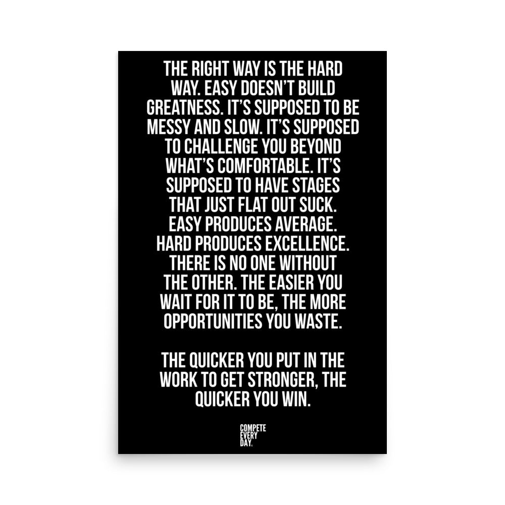 Embrace Discomfort Poster