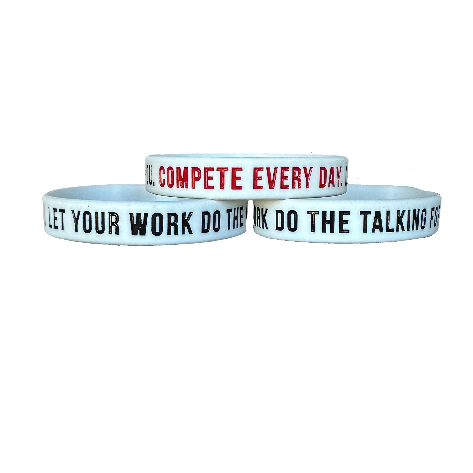 Move In Silence Wristband - White