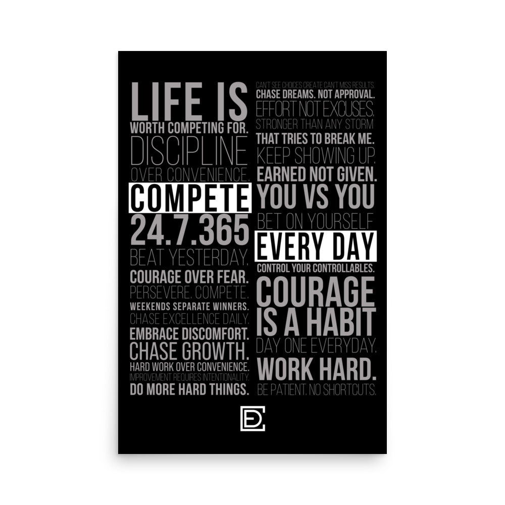Manifesto Poster - Black
