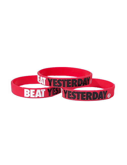 Beat Yesterday Youth Red wristbands
