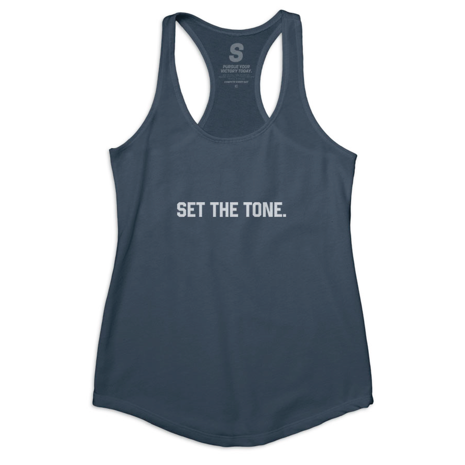 Set The Pace Women's Indigo Racerback Tank