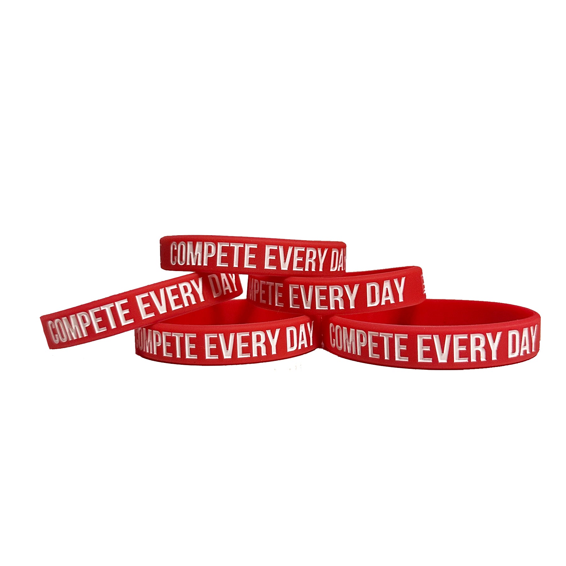 Compete Every Day Wristband - Red